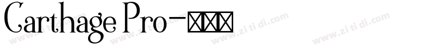 Carthage Pro字体转换